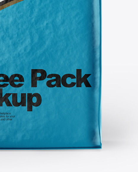 Metallic Coffee Pack Mockup