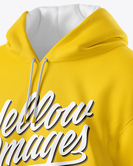 Hoodie Mockup - Half Side View