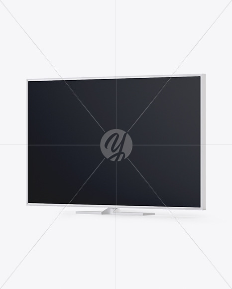 TV Mockup - Half Side View