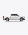 Full-Size Pickup Truck Mockup - Side View