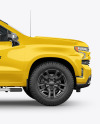 Full-Size Pickup Truck Mockup - Side View