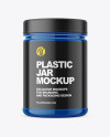 Glossy Protein Jar Mockup