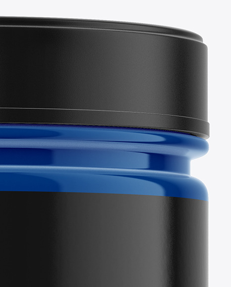 Glossy Protein Jar Mockup