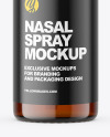 Amber Nasal Spray Bottle Mockup Amber Nasal Spray Bottle Mockup