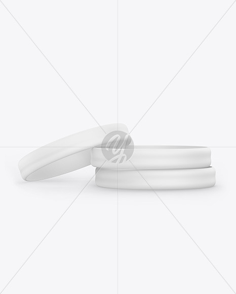 Matte Silicone Wristbands Mockup