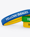 Matte Silicone Wristbands Mockup