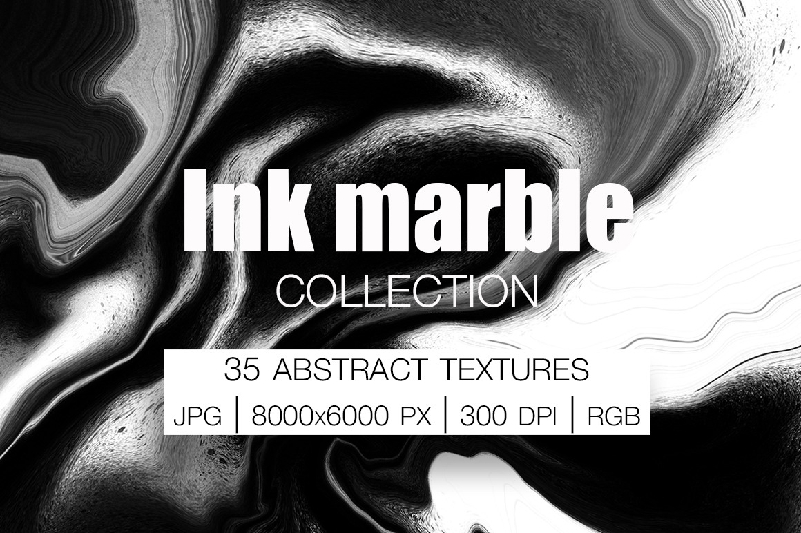 Ink marble Collection. 35 Abstract Textures Ink marble Collection. 35 Abstract Textures