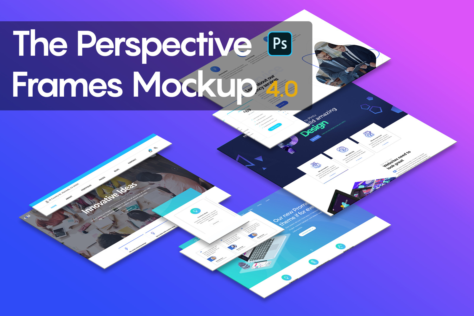 Perspective Frames Mockup 4.0