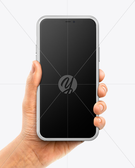 Apple iPhone 11 Pro w/ Case in Hand Mockup