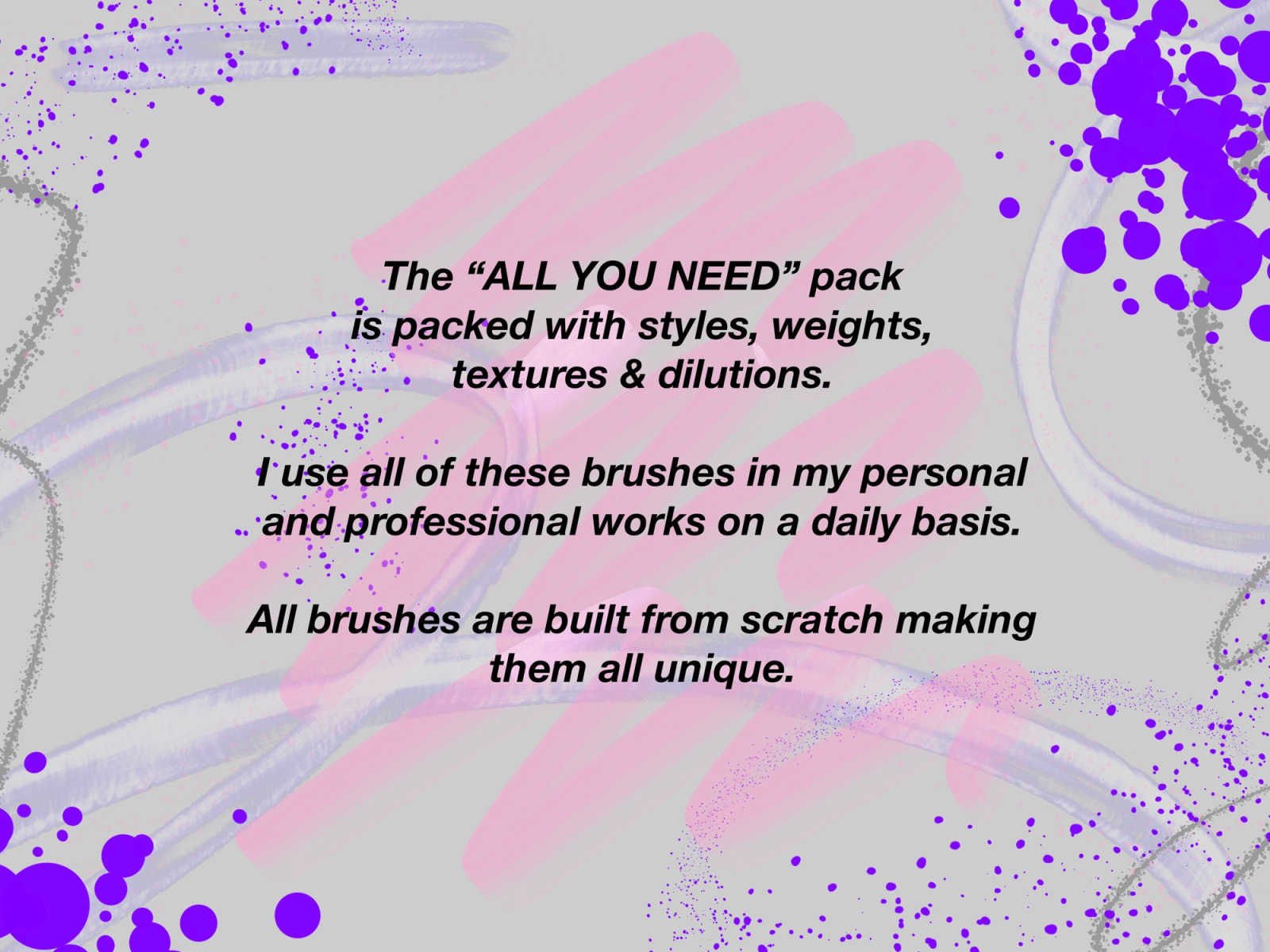 All You Need Brush Pack for Procreate