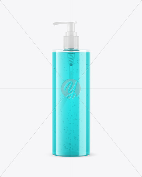 Soap Bottle with Pump Mockup