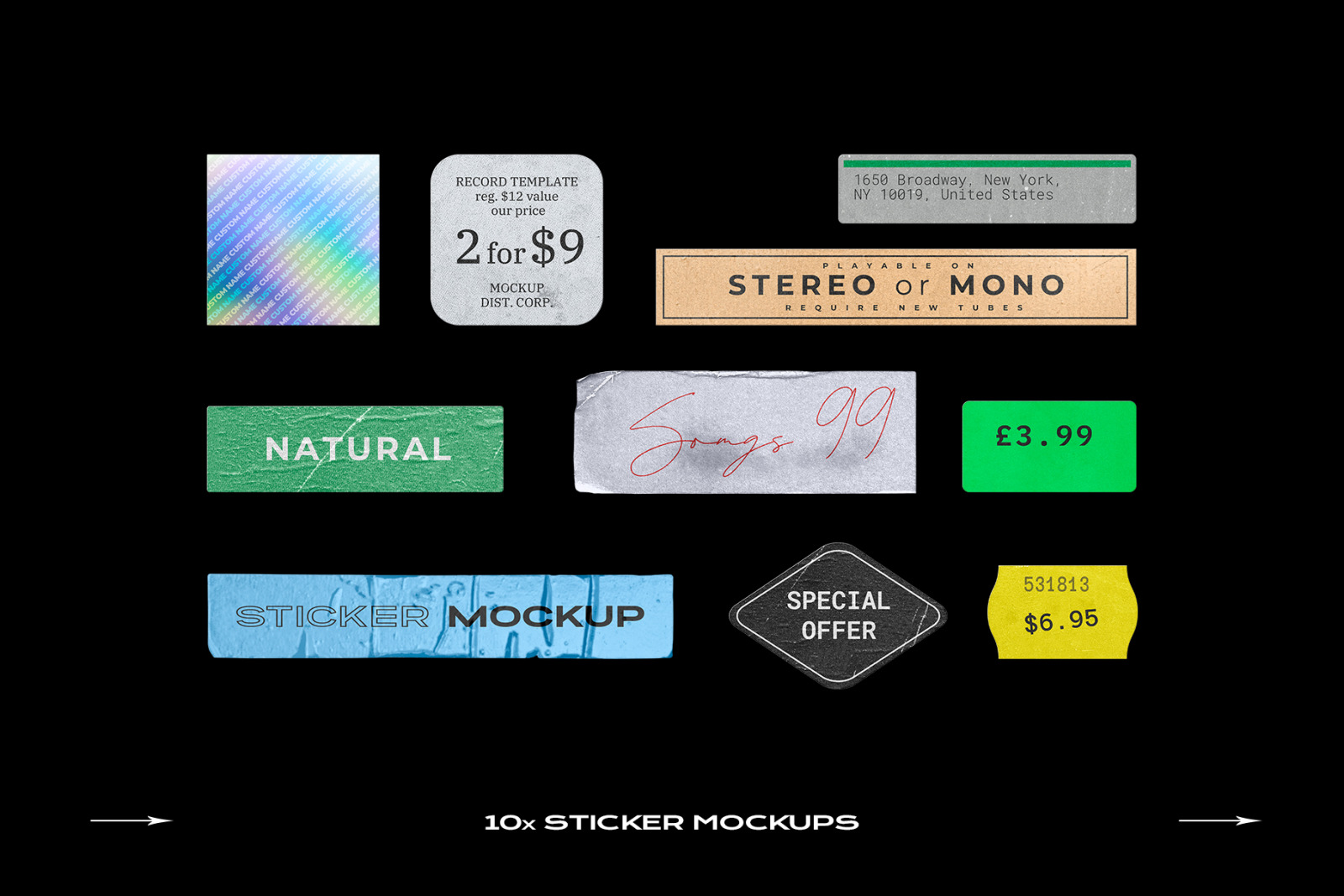 Cassette Tape Mockup Bundle Plastic Cassette Tape Mockup Bundle Plastic