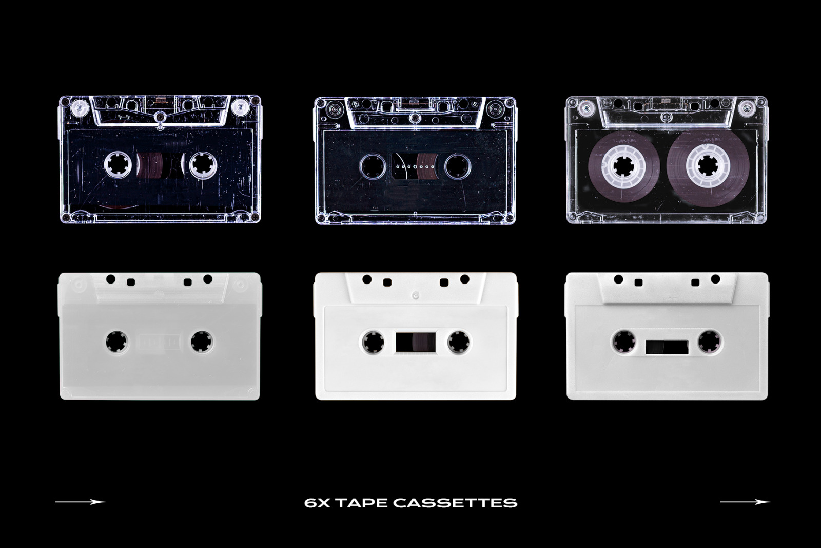 Cassette Tape Mockup Bundle Plastic