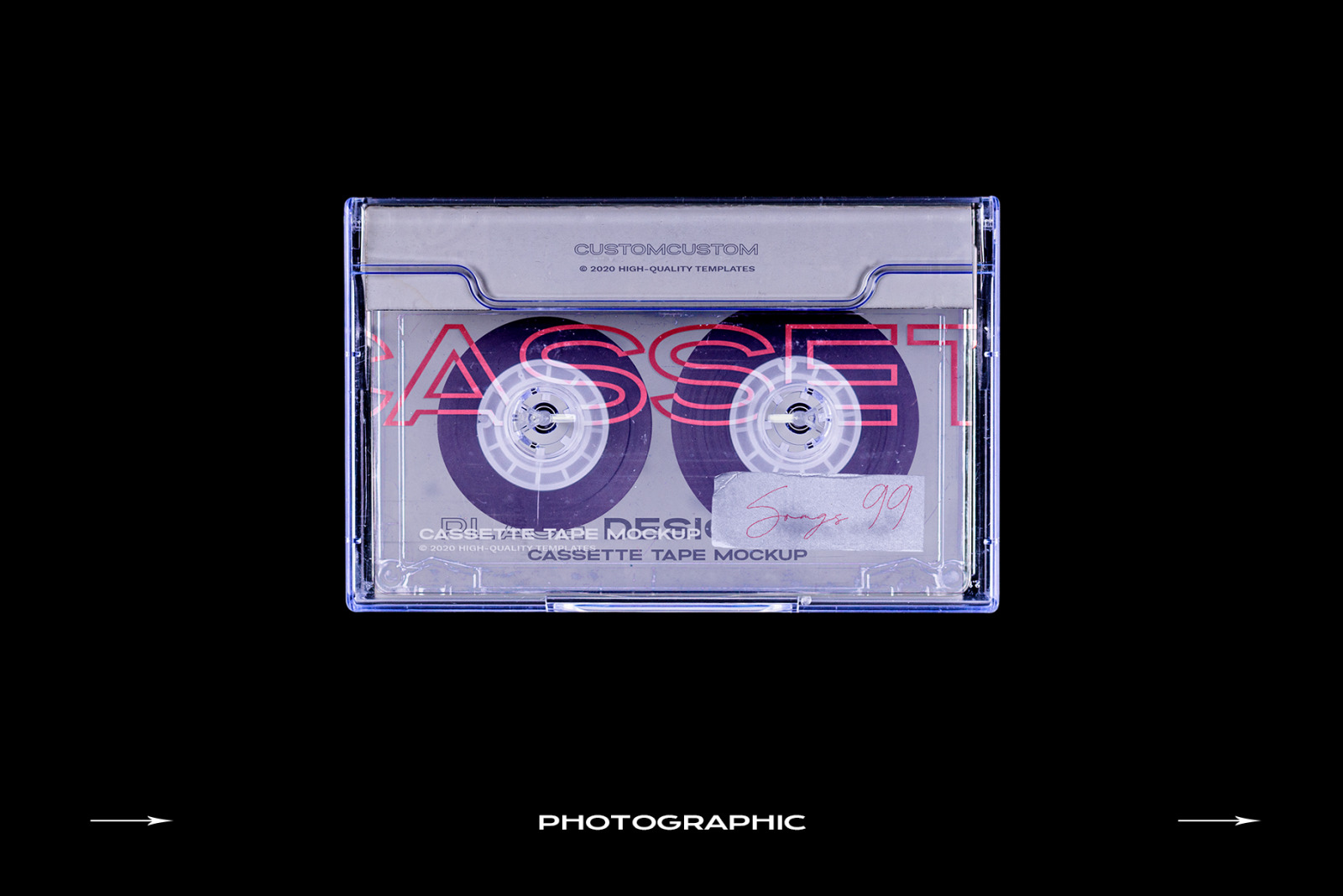 Cassette Tape Mockup Bundle Plastic