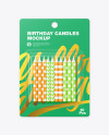 Blister Pack with 10 Candles Mockup