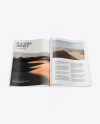 Opened Magazine Mockup