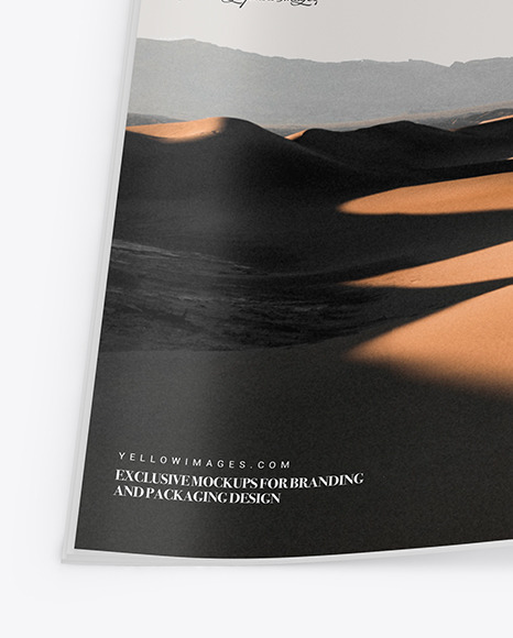 Opened Magazine Mockup