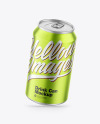 Matte Metallic Drink Can Mockup