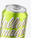 Matte Metallic Drink Can Mockup