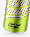 Matte Metallic Drink Can Mockup