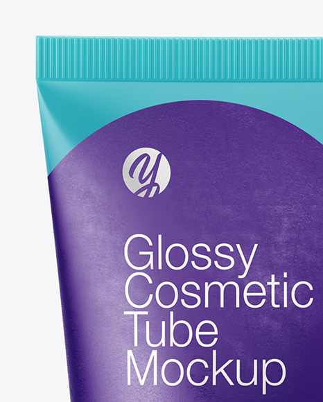 Glossy Cosmetic Tube Mockup