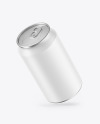 Metallic Drink Can w/ Matte Finish Mockup