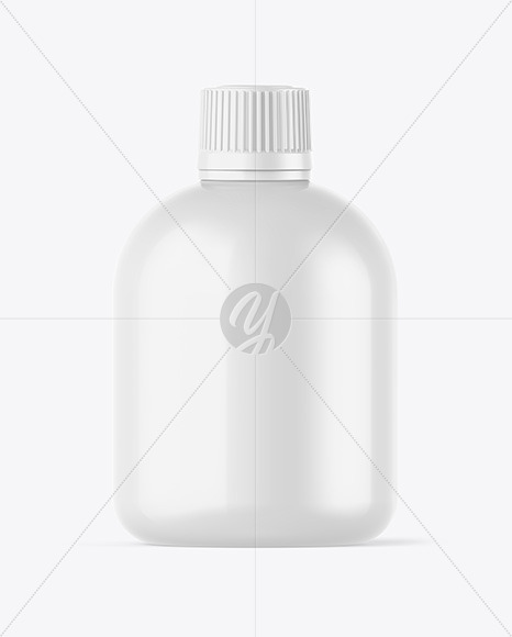 Glossy Bottle Mockup