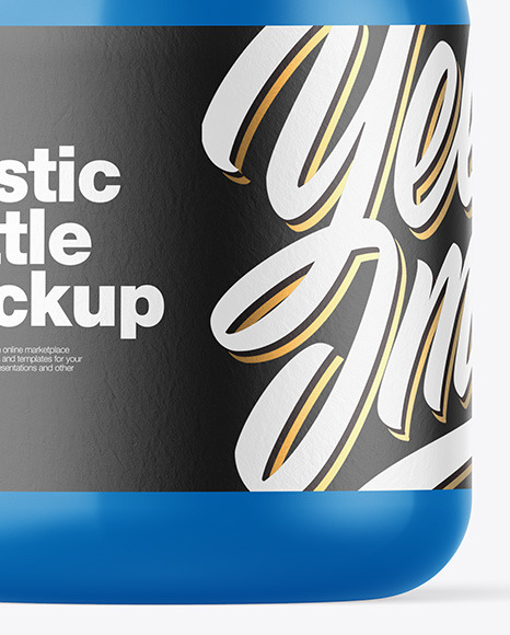 Glossy Bottle Mockup