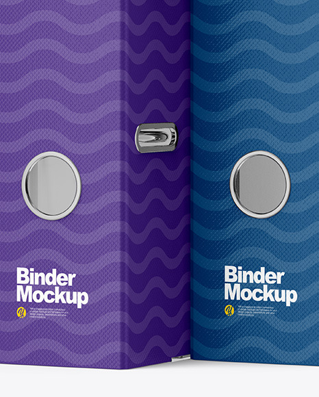 Two Textured Binders Mockup