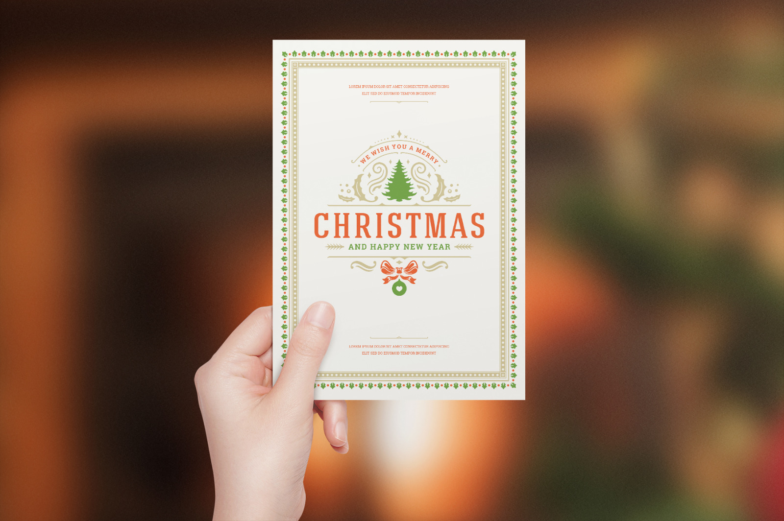 5 Christmas Greeting Cards 5 Christmas Greeting Cards