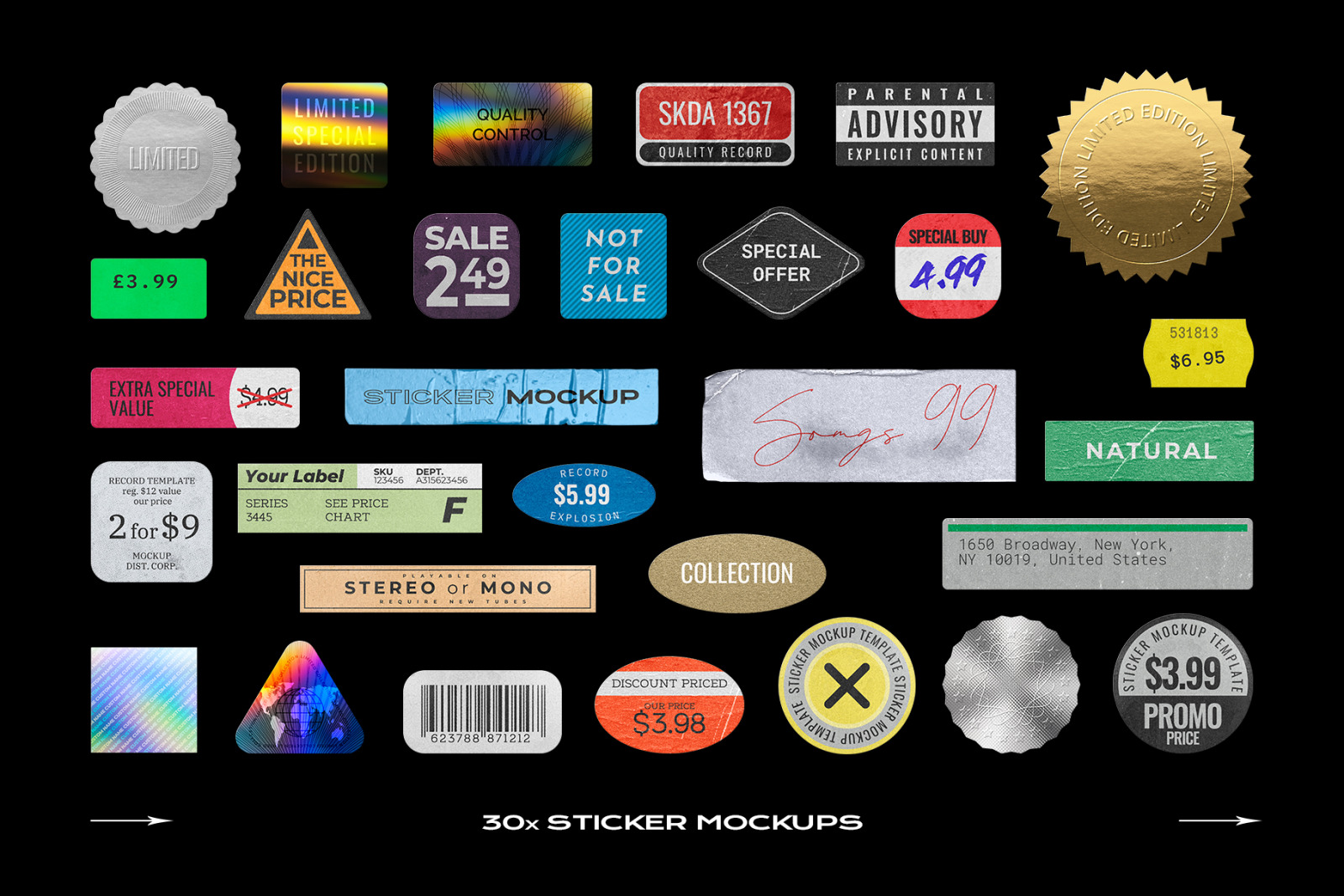 Vinyl Record Mockup Bundle Vinyl Record Mockup Bundle