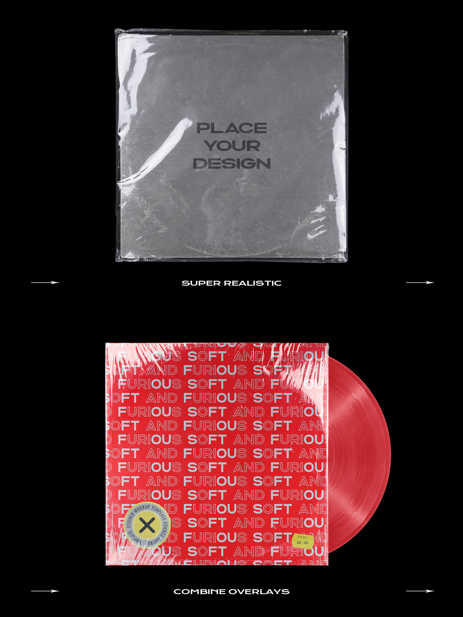 Vinyl Record Mockup Bundle Vinyl Record Mockup Bundle