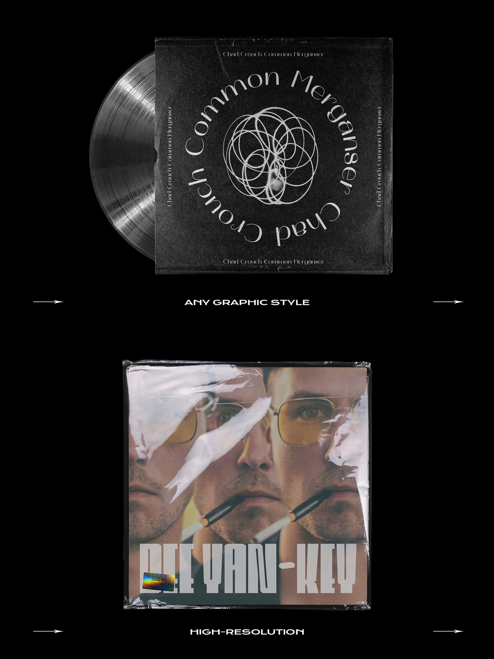 Vinyl Record Mockup Bundle Vinyl Record Mockup Bundle