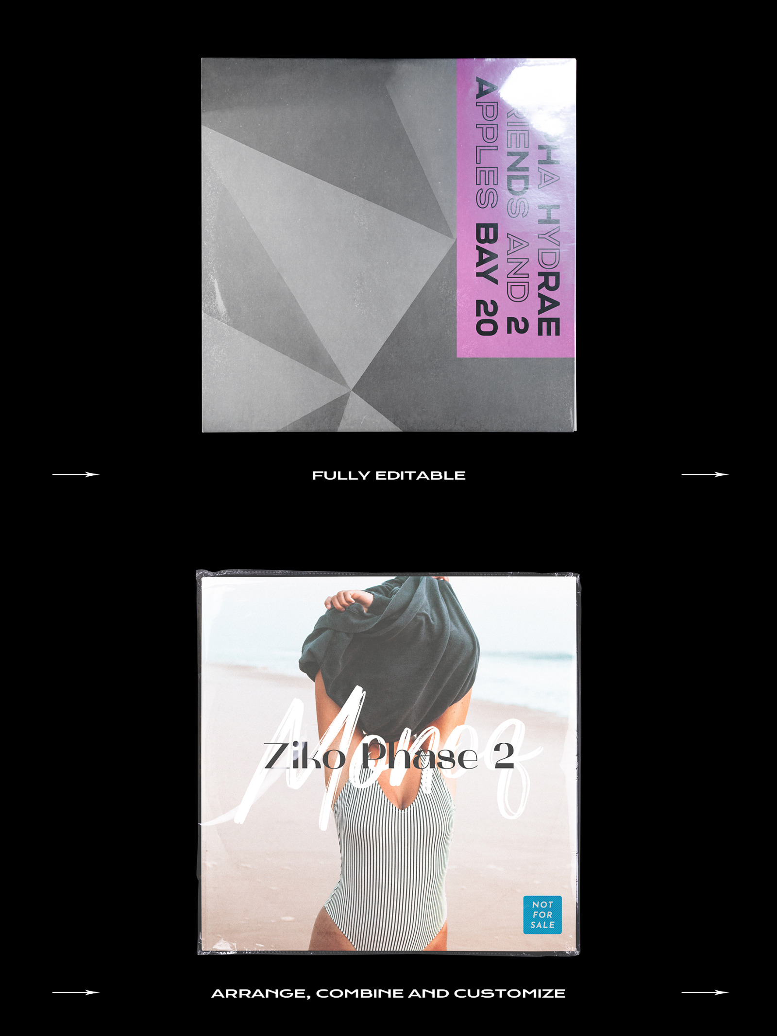 Vinyl Record Mockup Bundle Vinyl Record Mockup Bundle