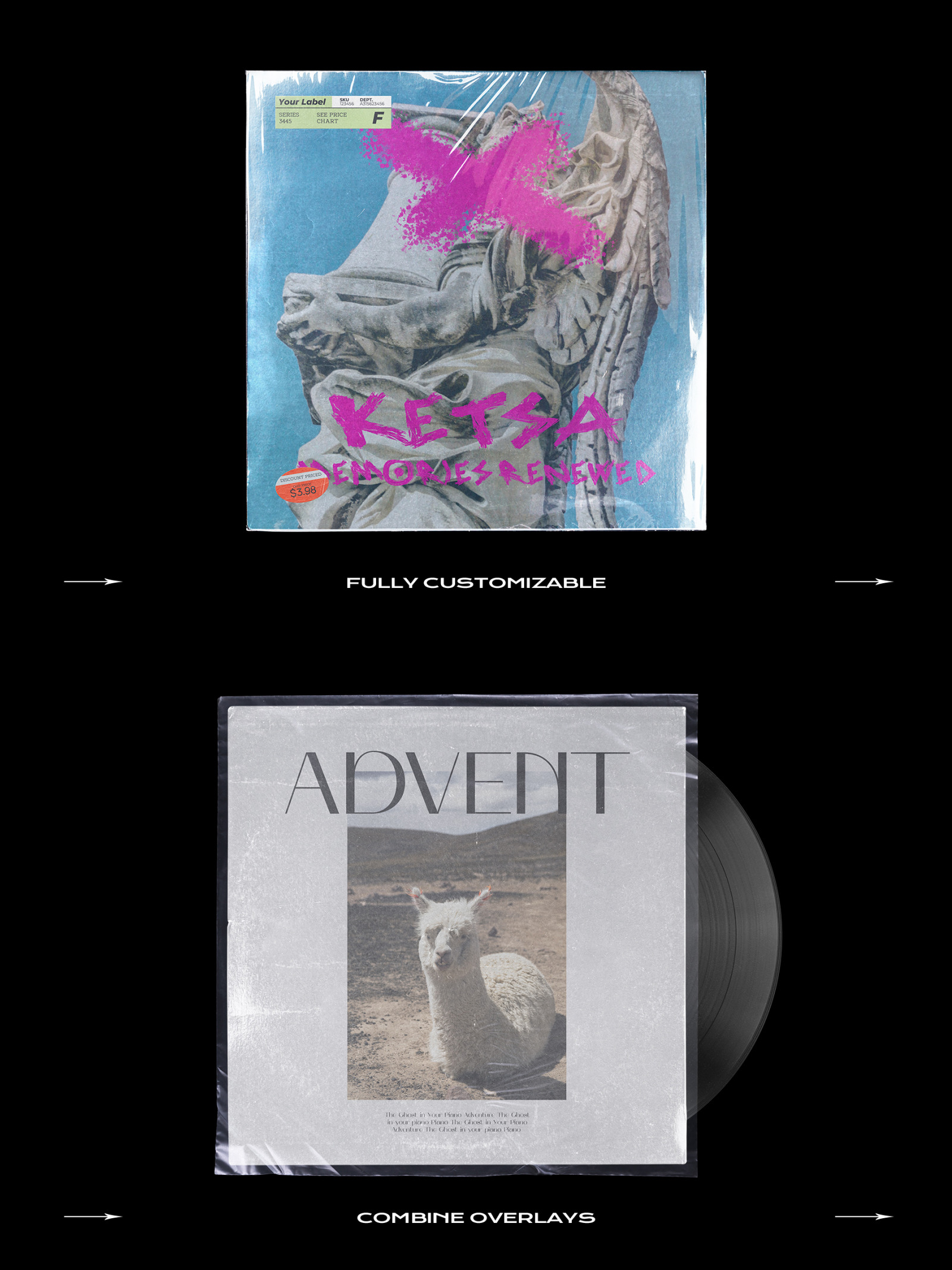 Vinyl Record Mockup Bundle Vinyl Record Mockup Bundle