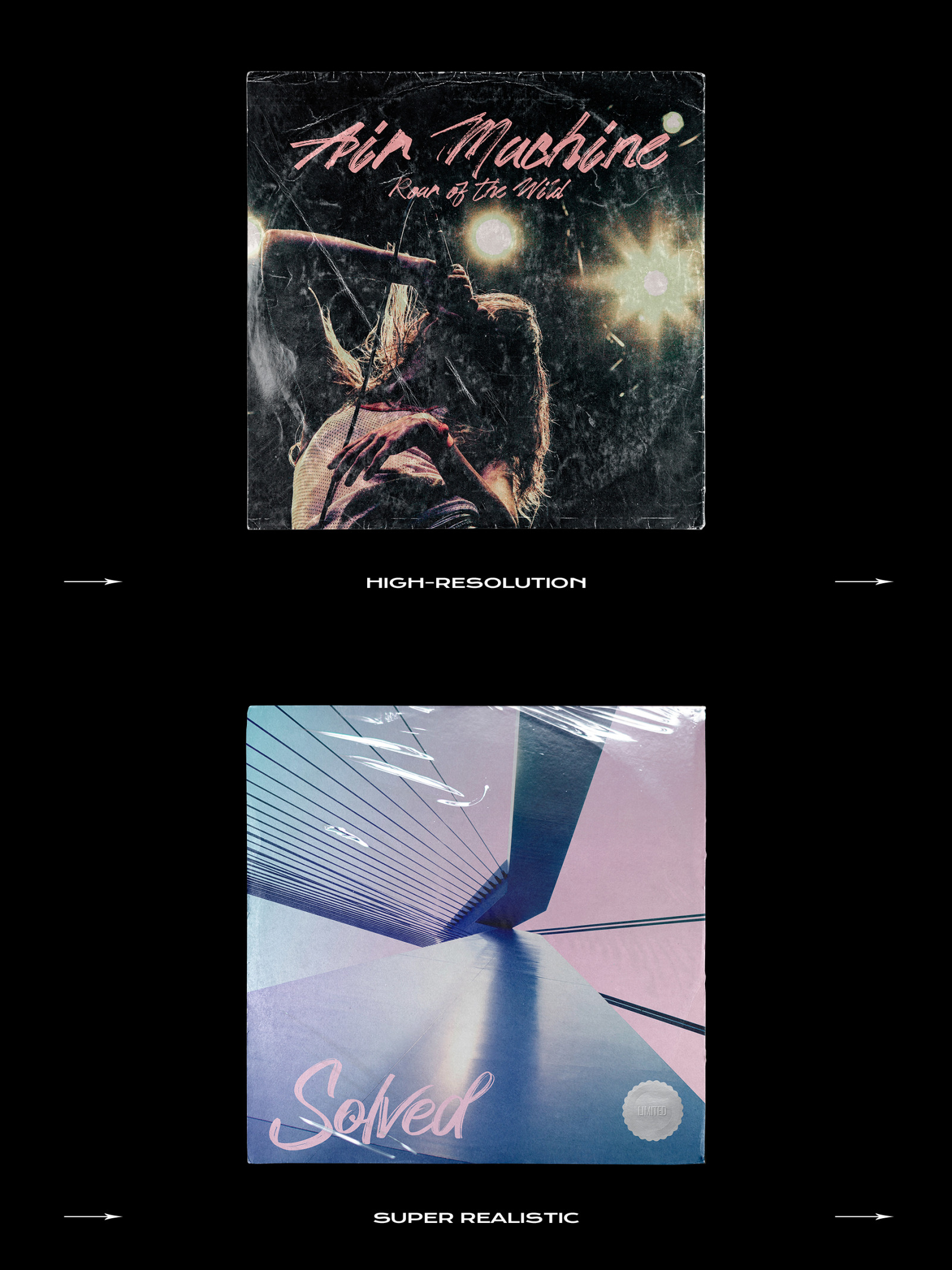 Vinyl Record Mockup Bundle Vinyl Record Mockup Bundle