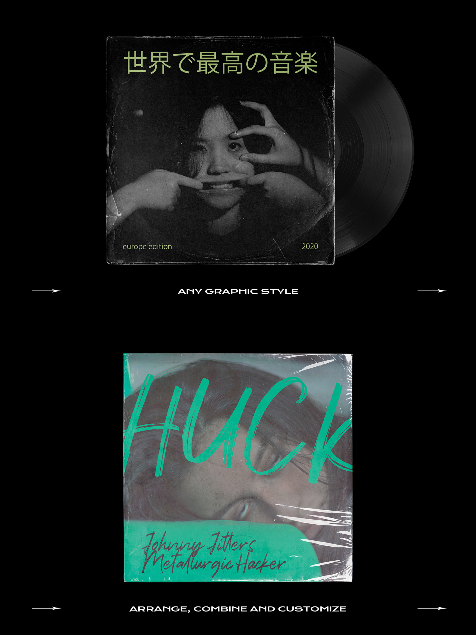 Vinyl Record Mockup Bundle Vinyl Record Mockup Bundle