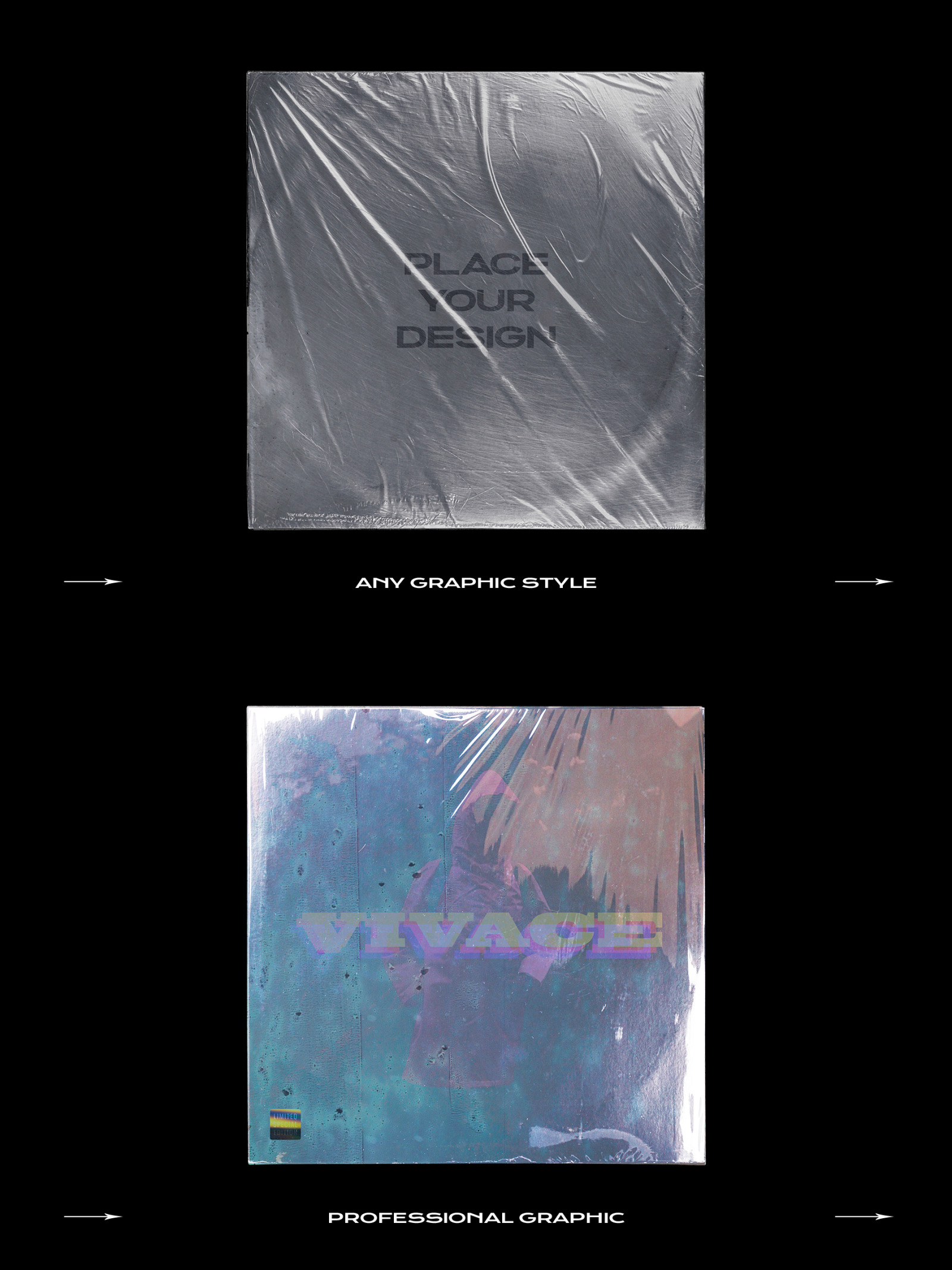 Vinyl Record Mockup Bundle Vinyl Record Mockup Bundle