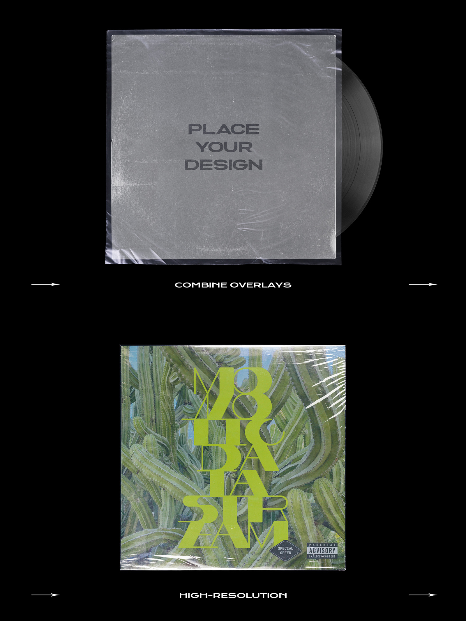 Vinyl Record Mockup Bundle Vinyl Record Mockup Bundle