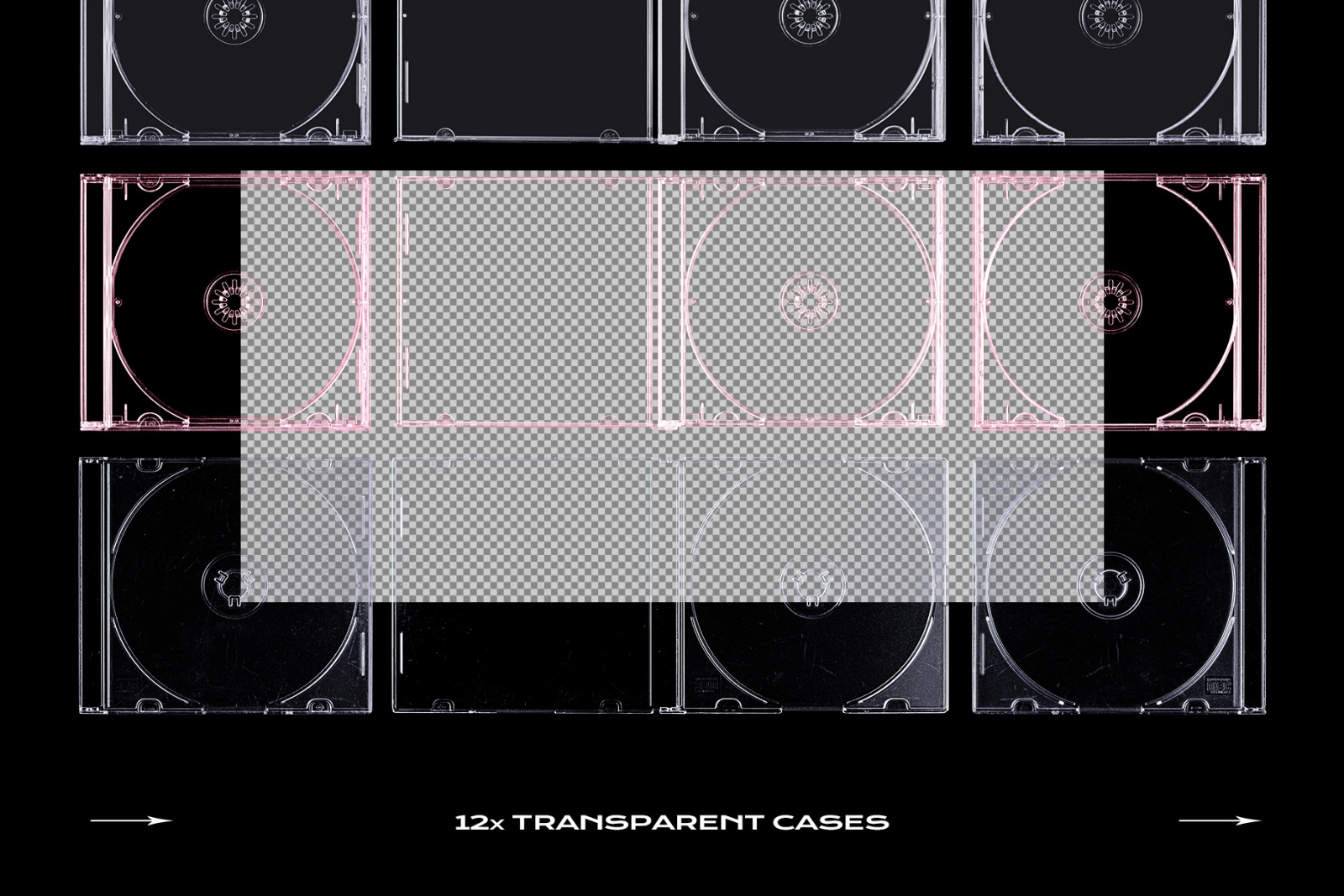 CD Case Mockup Template Bundle Disc CD Case Mockup Template Bundle Disc
