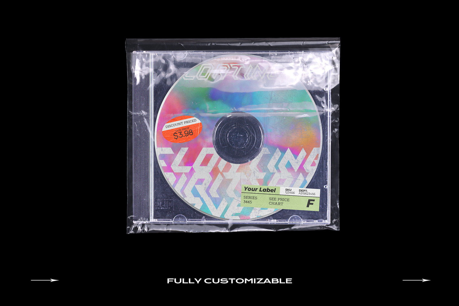 CD Case Mockup Template Bundle Disc