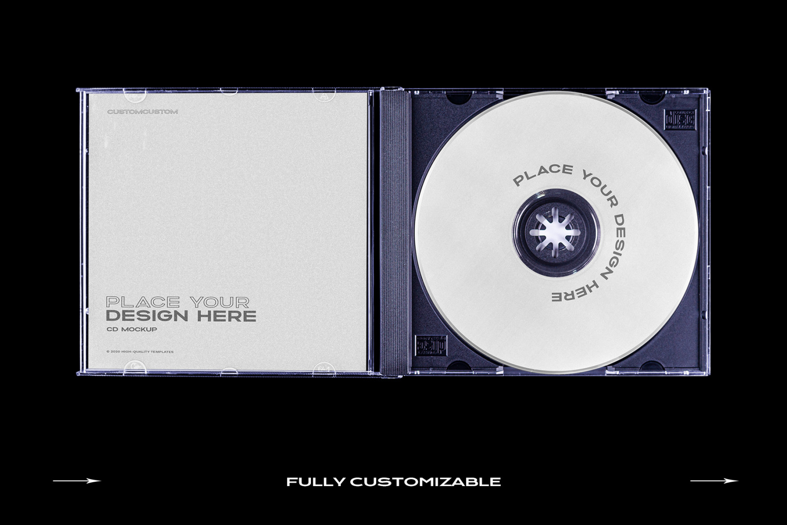 CD Case Mockup Template Bundle Disc