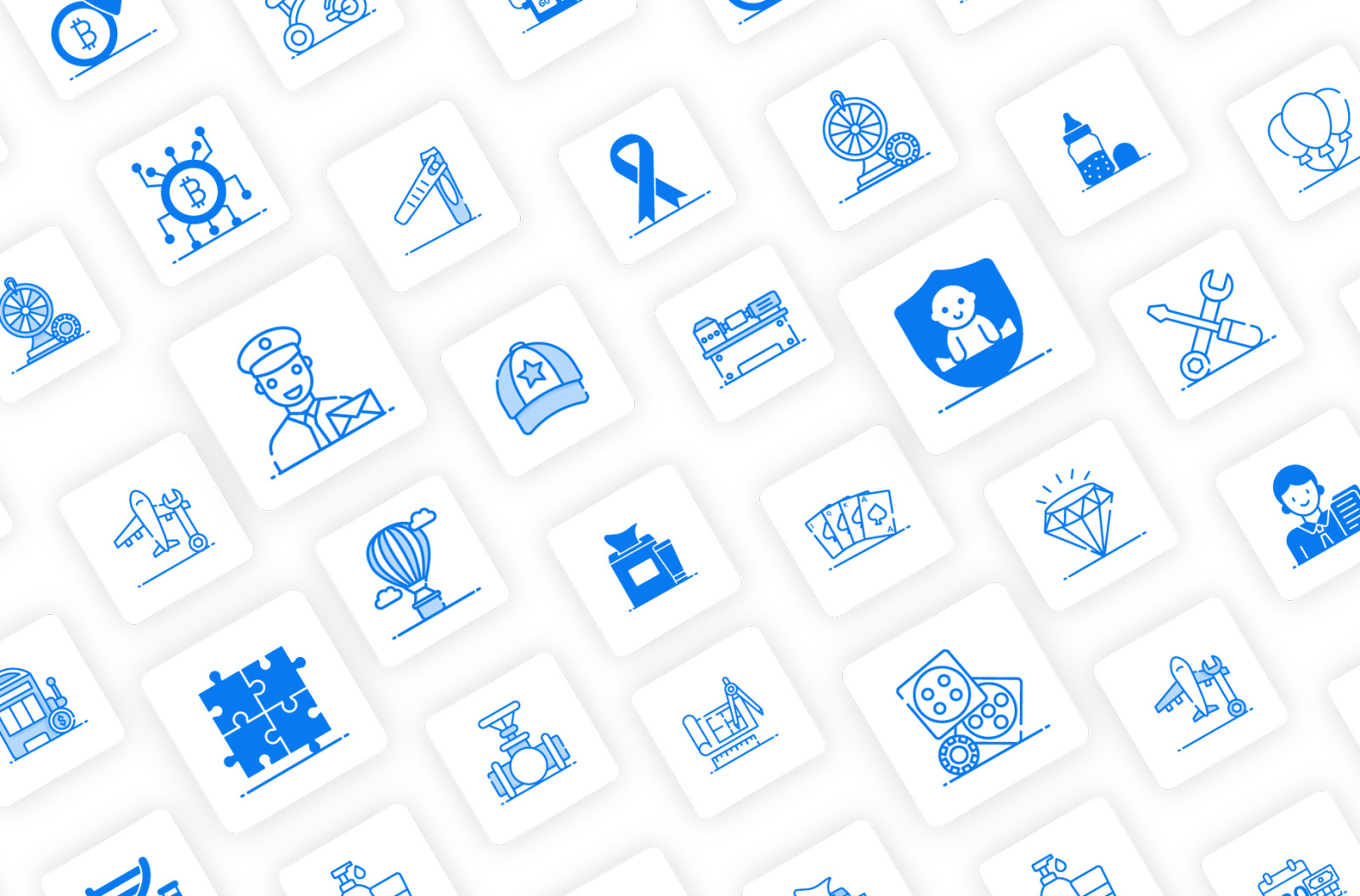 1200+ Flat Outline Icons