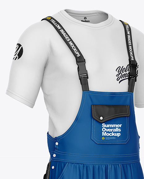 Summer Overalls – Front Half Side View