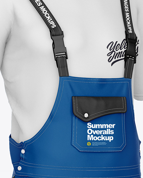 Summer Overalls – Front Half Side View