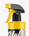 Glossy Spray Bottle Mockup