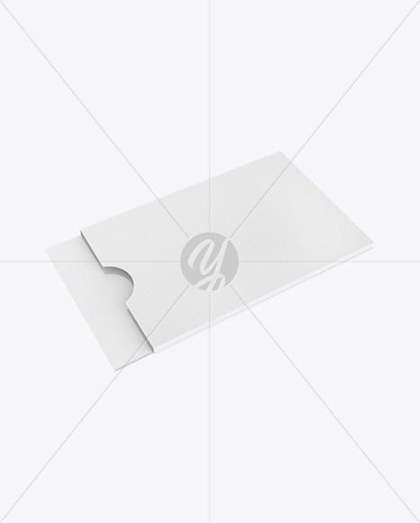 Business Card Cover Mockup - Half Side View