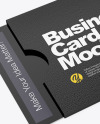 Business Card Cover Mockup - Half Side View