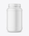 Matte Protein Jar Mockup