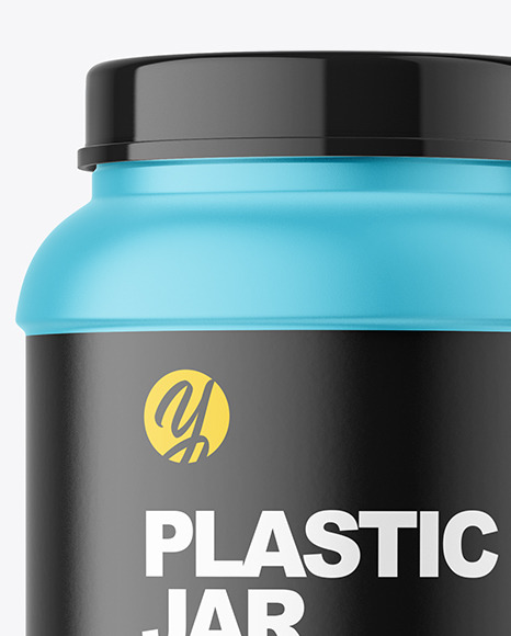 Matte Protein Jar Mockup